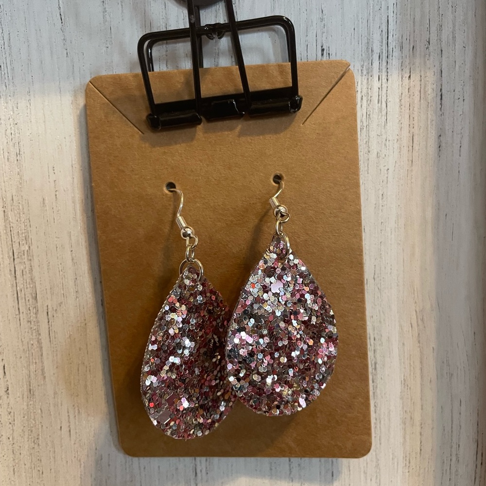 Pink and Silver Dangles